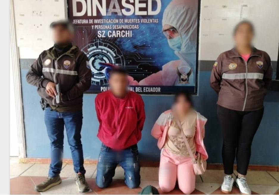 MADRE Y PADRASTRO APREHENDIDOS TRAS HALLAZGO DE MENOR SIN VIDA EN ATUNTAQUI