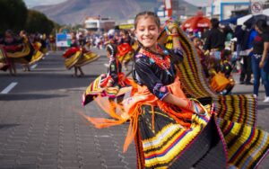 Danzante participa en el Pregón de Fiestas de Ibarra.